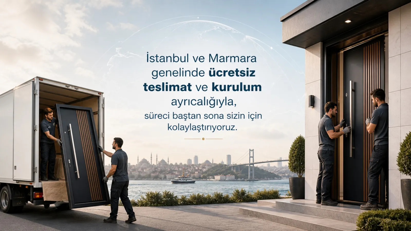 İstanbul ve Marmara bölgesinde ücretsiz teslimat ve kurulum hizmeti