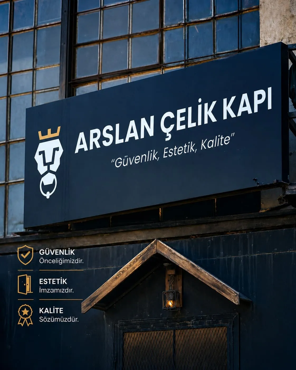 Proje bazlı üretim için çelik kapı görseli